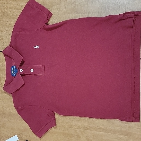 Kids Polo by Ralph Lauren Shirt, Maroon, Size 7, Pre-owned EUC - Picture 3 of 7